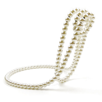 Pearl Necklace Stainless Steel Wine Rack Wine Pedestal Clamp Holder Suspension Champagne Whisky Small Ornaments- Free Shipping - aurelia-clothing-8955