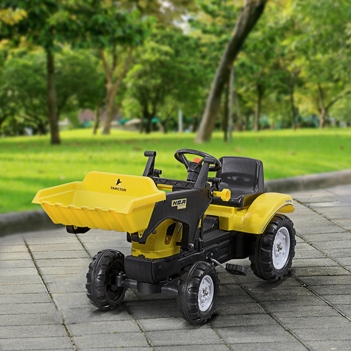 Pedal Ride-On Excavator with Front Loader Digger-Free Shipping - aurelia-clothing-8955