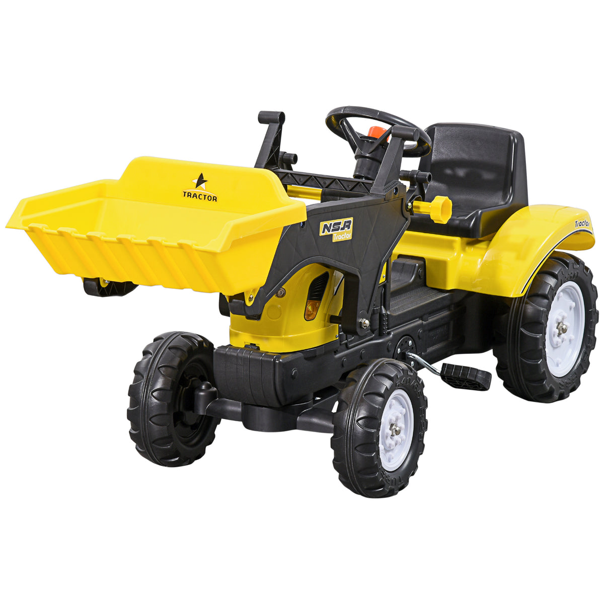 Pedal Ride-On Excavator with Front Loader Digger-Free Shipping - aurelia-clothing-8955
