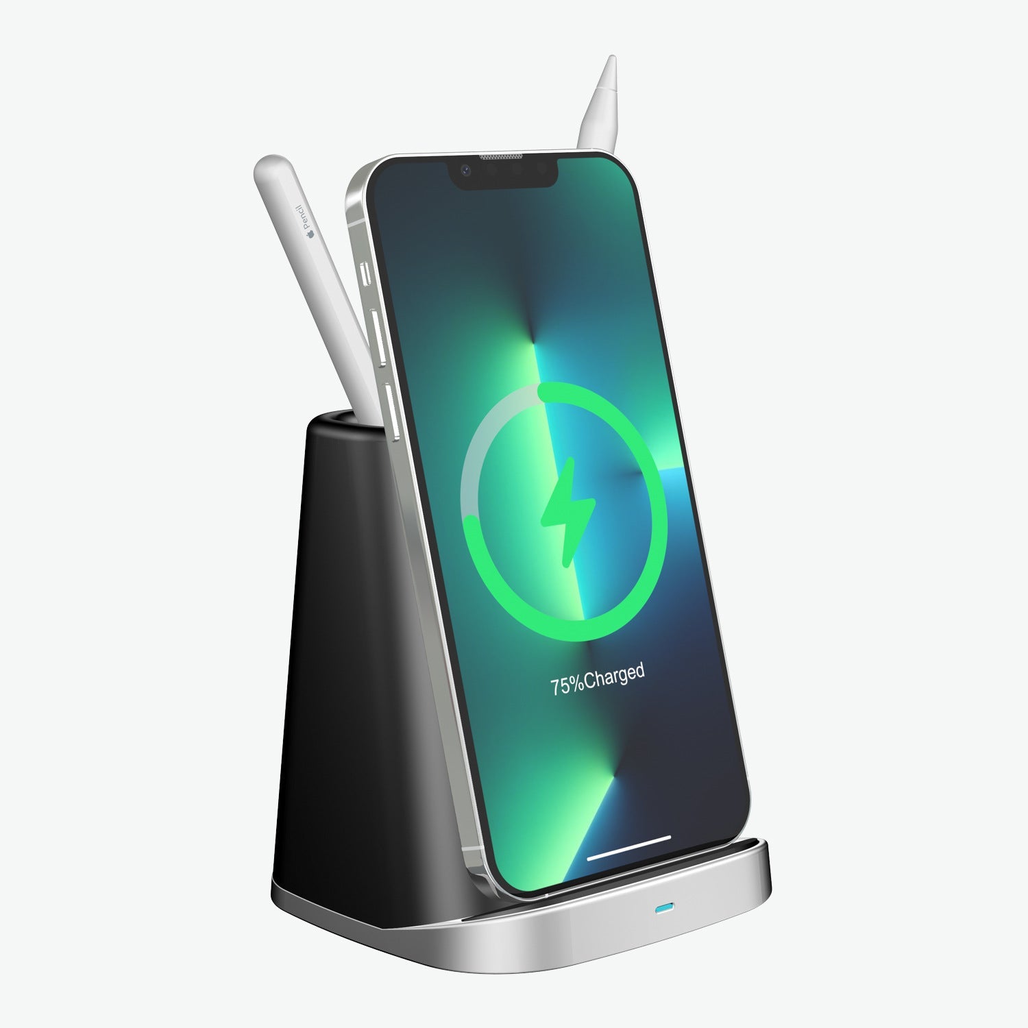 Pen Holder Wireless Charger For Apple iPhone1312Pro Mobile Phone Samsung S21NOTE20 Wireless Charger - Free Shipping - aurelia-clothing-8955
