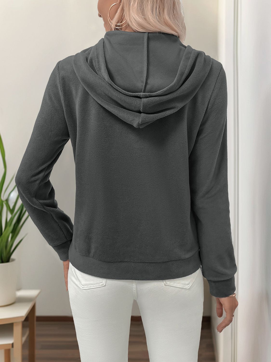 Perfee Pearl Butterfly Long Sleeve Hoodie - aurelia-clothing-8955