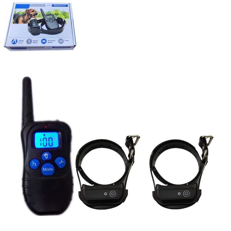 Pet Training Collar Anti Barking Device Waterproof Rechargeable Electric Shock Dog Training Collar With Remote Control - Free Shipping - aurelia-clothing-8955