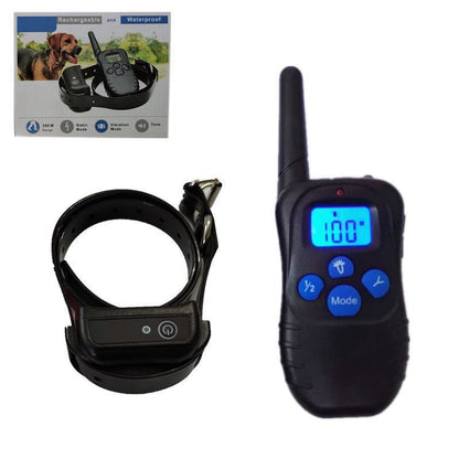 Pet Training Collar Anti Barking Device Waterproof Rechargeable Electric Shock Dog Training Collar With Remote Control - Free Shipping - aurelia-clothing-8955