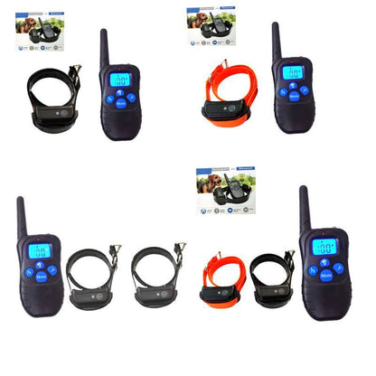 Pet Training Collar Anti Barking Device Waterproof Rechargeable Electric Shock Dog Training Collar With Remote Control - Free Shipping - aurelia-clothing-8955