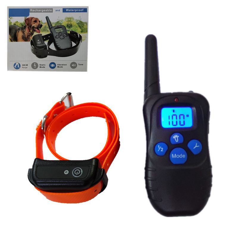 Pet Training Collar Anti Barking Device Waterproof Rechargeable Electric Shock Dog Training Collar With Remote Control - Free Shipping - aurelia-clothing-8955
