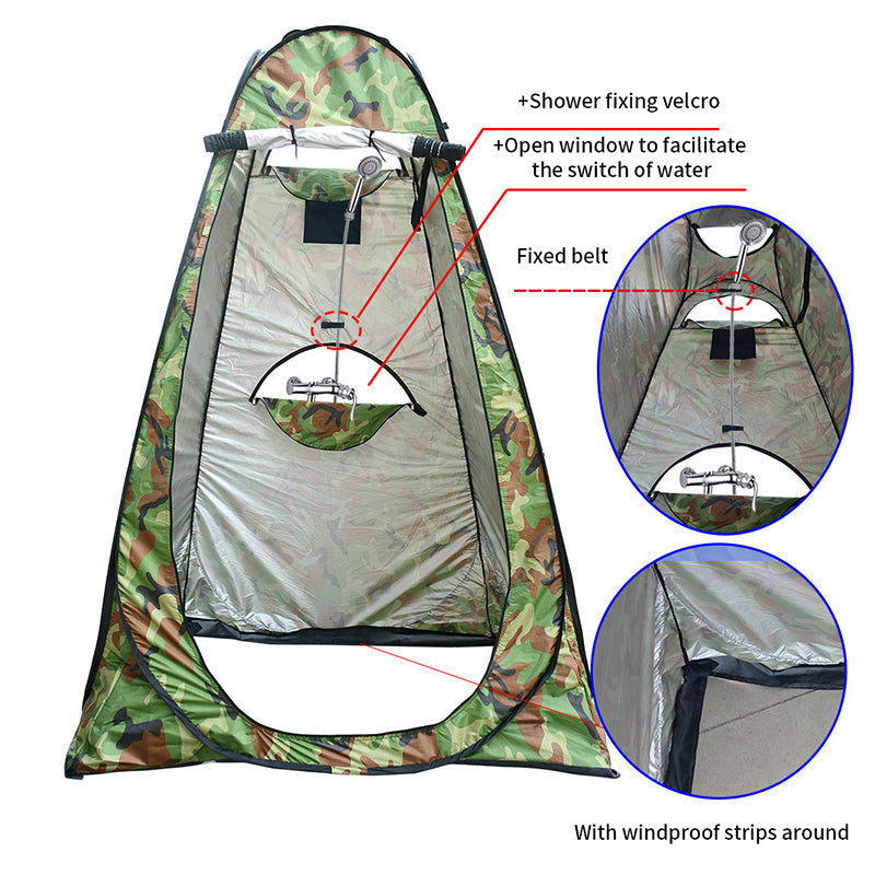 Portable Outdoor Camping Tent Shower Tent Simple Bath Cover Changing Fitting Room Tent Mobile Toilet Fishing Photography Tent - Free Shipping - aurelia-clothing-8955