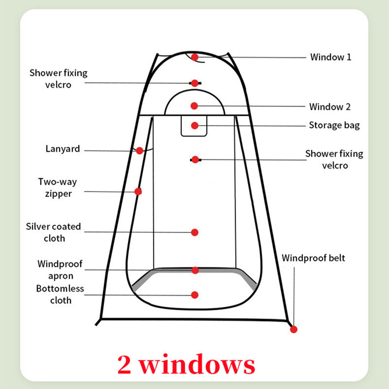 Portable Outdoor Camping Tent Shower Tent Simple Bath Cover Changing Fitting Room Tent Mobile Toilet Fishing Photography Tent - Free Shipping - aurelia-clothing-8955