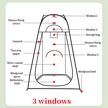 Portable Outdoor Camping Tent Shower Tent Simple Bath Cover Changing Fitting Room Tent Mobile Toilet Fishing Photography Tent - Free Shipping - aurelia-clothing-8955