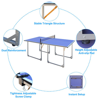 Portable Ping Pong Table-Free Shipping - aurelia-clothing-8955