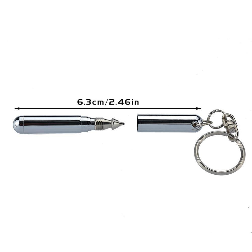 Portable Telescoping tool Pen Metal Key Ring Tool Creative Telescoping Stainless Steel Pen Keychain Ergonomic Ball Point Pen - Free Shipping - aurelia-clothing-8955
