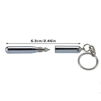 Portable Telescoping tool Pen Metal Key Ring Tool Creative Telescoping Stainless Steel Pen Keychain Ergonomic Ball Point Pen - Free Shipping - aurelia-clothing-8955