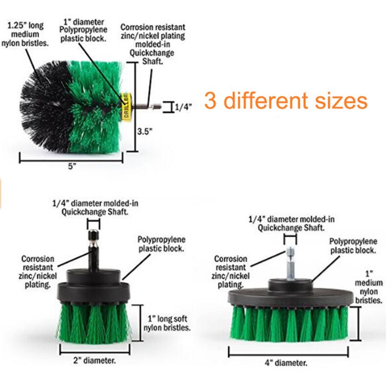 Power Scrubber Brush Set for Bathroom Car | Drill Scrubber Brush - Free Shipping - aurelia-clothing-8955