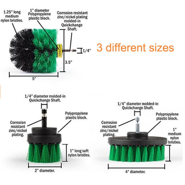 Power Scrubber Brush Set for Bathroom Car | Drill Scrubber Brush - Free Shipping - aurelia-clothing-8955
