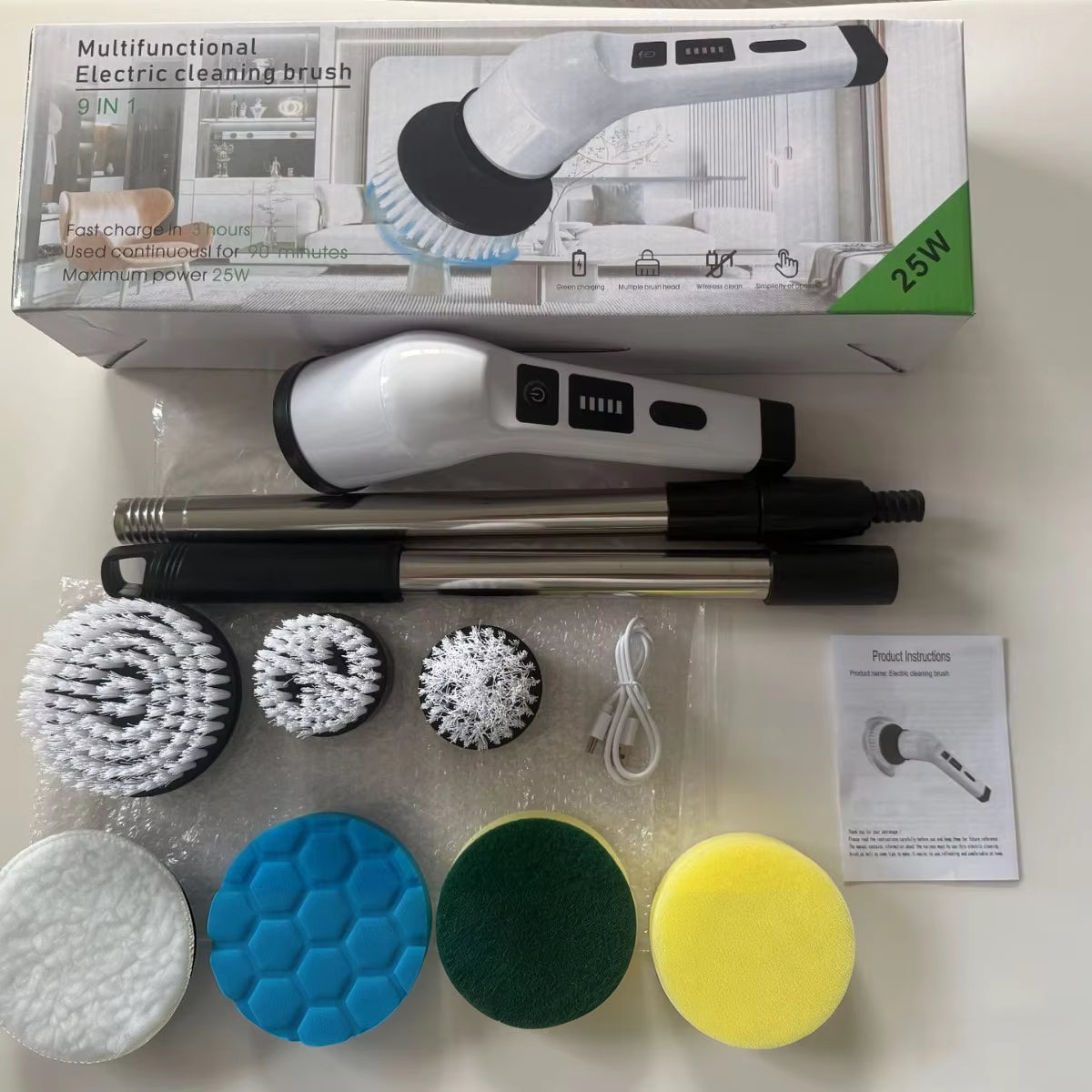 Powerful Cordless Electric Spin Scrubber-Free Shipping - aurelia-clothing-8955