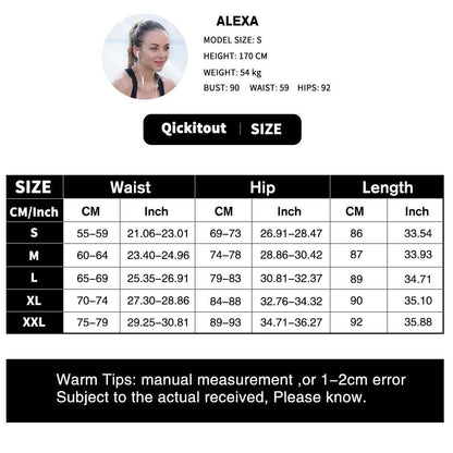 Qickitout 12%spandex Sexy High Waist Elasticity Women Digital Printed Leggings Push Up Strength Pants - aurelia-clothing-8955
