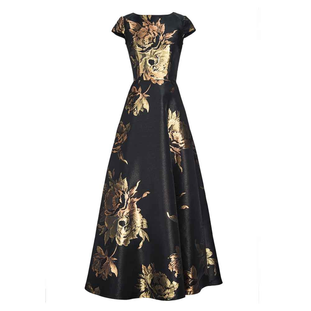 Quality New Womens Summer Long Maxi Dress Causul Elegant Ladies Boho Floral Jacquard Fashion Party Clothing Vestidos - aurelia-clothing-8955