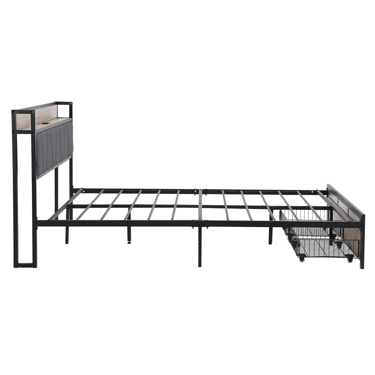 Queen Size Platform Bed Frame-Free Shipping - aurelia-clothing-8955