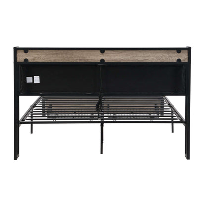 Queen Size Platform Bed Frame-Free Shipping - aurelia-clothing-8955