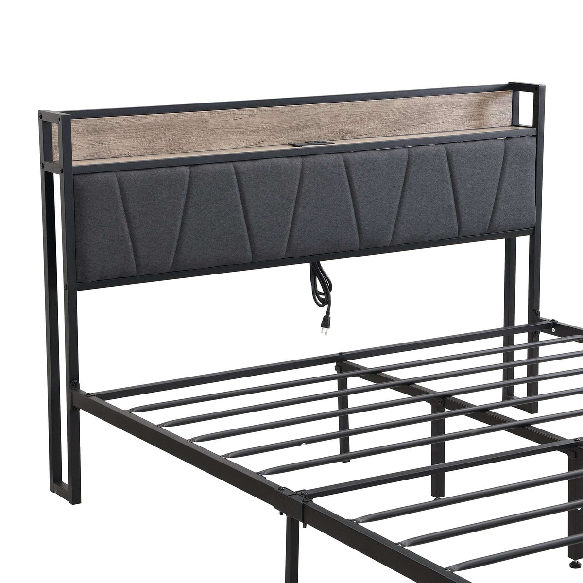 Queen Size Platform Bed Frame-Free Shipping - aurelia-clothing-8955