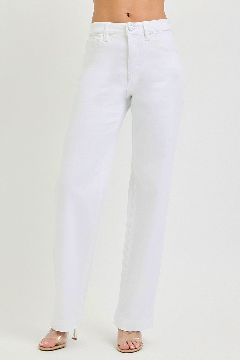 RISEN Full Size High Rise Wide Baggy Pants Plus Size-Free Shippimg - aurelia-clothing-8955