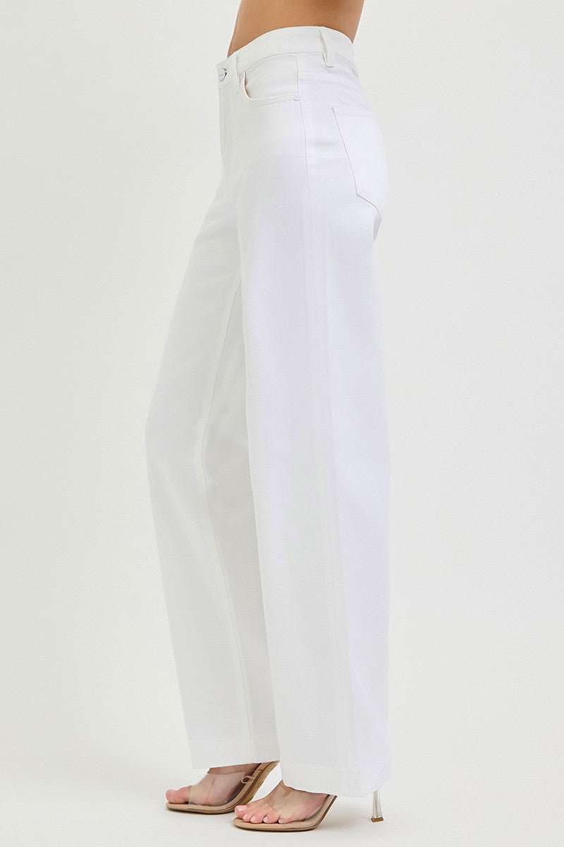 RISEN Full Size High Rise Wide Baggy Pants Plus Size-Free Shippimg - aurelia-clothing-8955