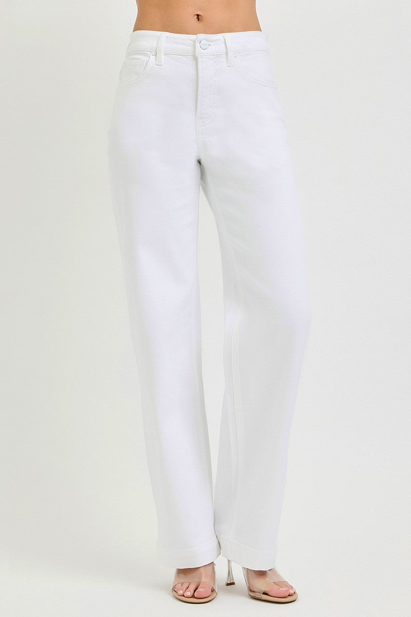 RISEN Full Size High Rise Wide Baggy Pants Plus Size-Free Shippimg - aurelia-clothing-8955