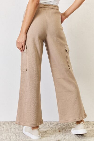 RISEN High Waist Cargo Wide Leg Pants - aurelia-clothing-8955