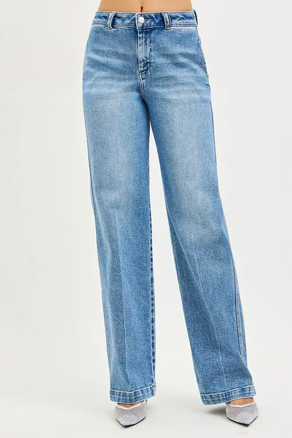 RISEN Slouchy Straight Jeans-Free Shipping - aurelia-clothing-8955