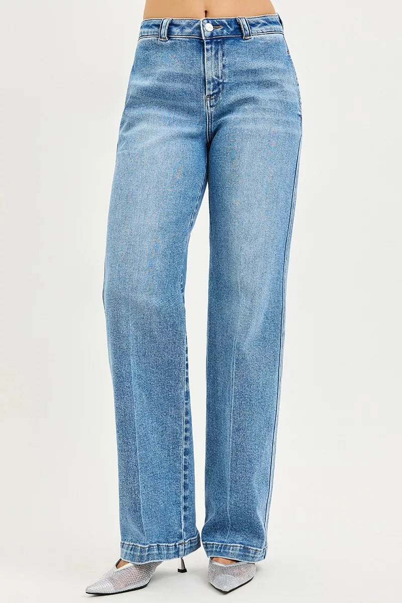 RISEN Slouchy Straight Jeans-Free Shipping - aurelia-clothing-8955