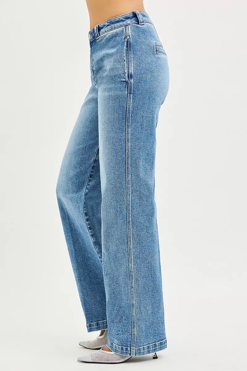RISEN Slouchy Straight Jeans-Free Shipping - aurelia-clothing-8955