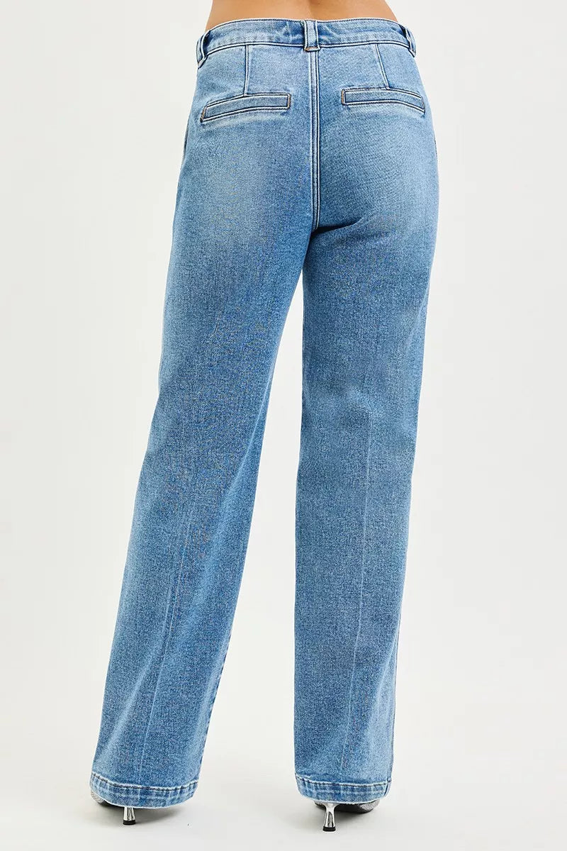 RISEN Slouchy Straight Jeans-Free Shipping - aurelia-clothing-8955