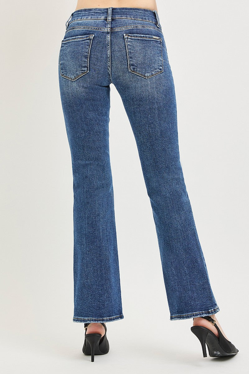 RISEN Tummy Control Low Rise Bootcut Jeans-Free Shipping - aurelia-clothing-8955