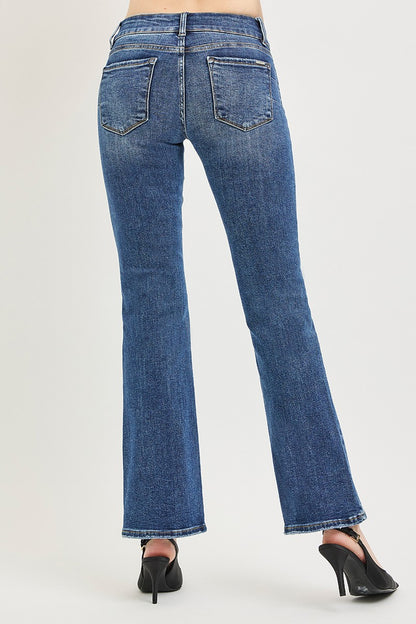 RISEN Tummy Control Low Rise Bootcut Jeans-Free Shipping - aurelia-clothing-8955