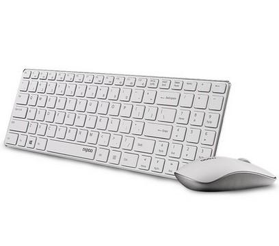 Rapoo 9300P Ultra Thin Metal Optical Wireless Keyboard and Mouse Combos for PC Laptop Gaming Home Keyboard - Free Shipping - aurelia-clothing-8955