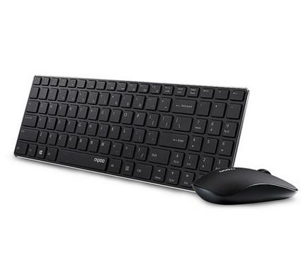 Rapoo 9300P Ultra Thin Metal Optical Wireless Keyboard and Mouse Combos for PC Laptop Gaming Home Keyboard - Free Shipping - aurelia-clothing-8955