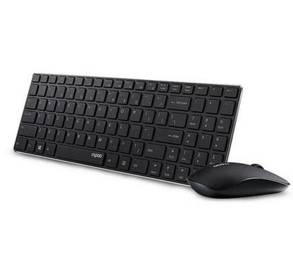 Rapoo 9300P Ultra Thin Metal Optical Wireless Keyboard and Mouse Combos for PC Laptop Gaming Home Keyboard - Free Shipping - aurelia-clothing-8955