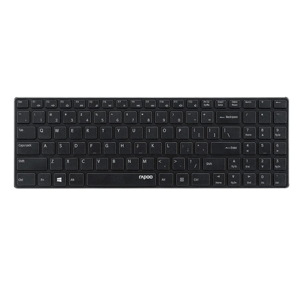 Rapoo 9300P Ultra Thin Metal Optical Wireless Keyboard and Mouse Combos for PC Laptop Gaming Home Keyboard - Free Shipping - aurelia-clothing-8955