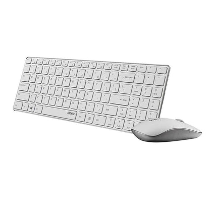 Rapoo 9300P Ultra Thin Metal Optical Wireless Keyboard and Mouse Combos for PC Laptop Gaming Home Keyboard - Free Shipping - aurelia-clothing-8955