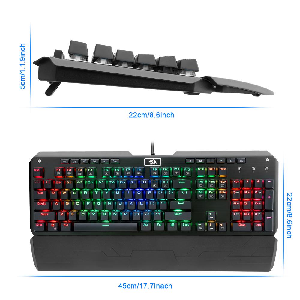 Redragon USB mechanical gaming keyboard - Free Shipping - aurelia-clothing-8955