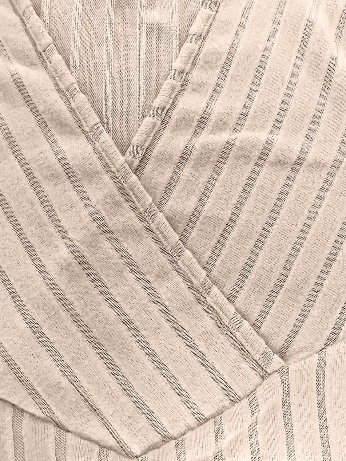 Ribbed Surplice Long Sleeve T-Shirt - aurelia-clothing-8955
