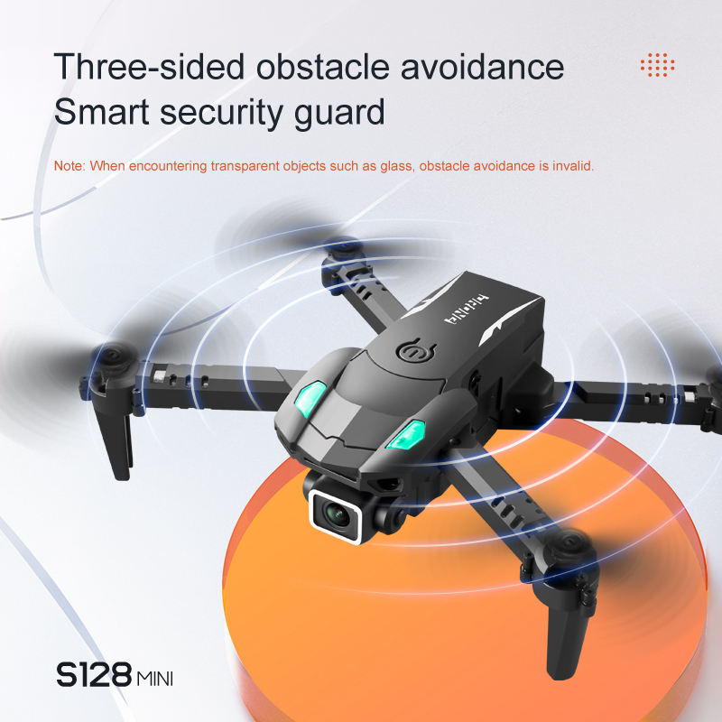 S128 Three-Sided Obstacle Avoidance Drone 4K Dual Camera HD Aerial Photography Quadcopter Mini Fixed Height Remote Control Aircraft - Free Shipping - aurelia-clothing-8955
