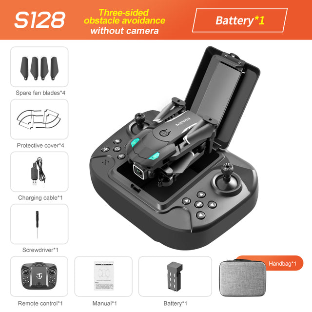 S128 Three-Sided Obstacle Avoidance Drone 4K Dual Camera HD Aerial Photography Quadcopter Mini Fixed Height Remote Control Aircraft - Free Shipping - aurelia-clothing-8955