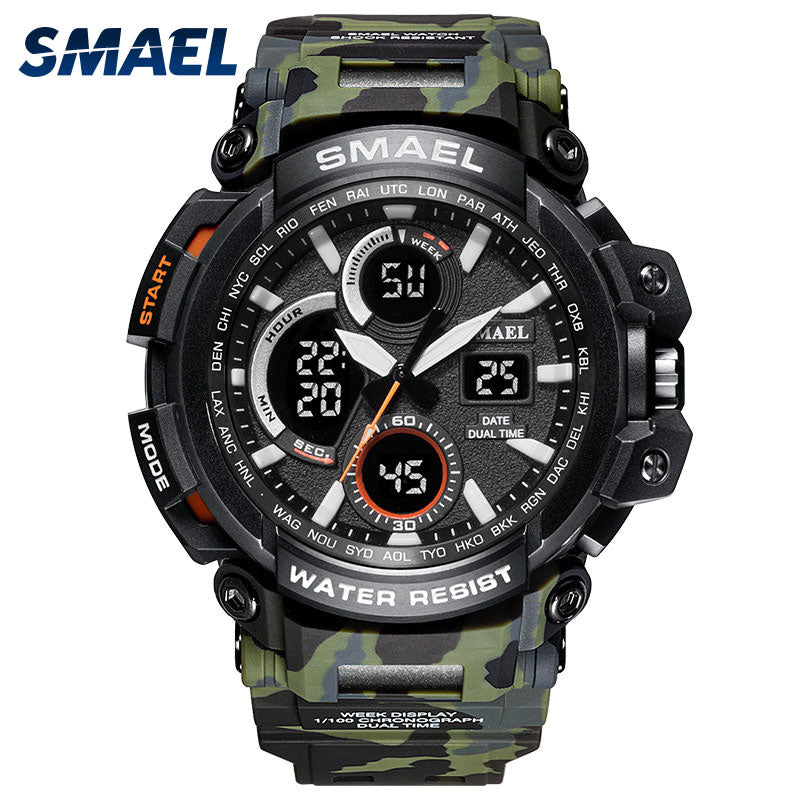 SMAEL 1708B Sport Watches Waterproof Men Watch LED Digital Watch Military Male Clock Relogio Masculino erkek kol saati Men Watch - Free Shipping - aurelia-clothing-8955