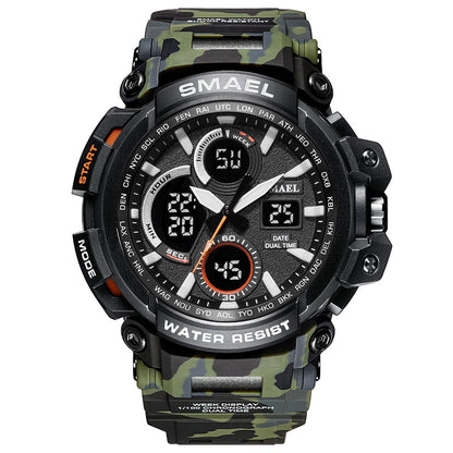SMAEL 1708B Sport Watches Waterproof Men Watch LED Digital Watch Military Male Clock Relogio Masculino erkek kol saati Men Watch - Free Shipping - aurelia-clothing-8955