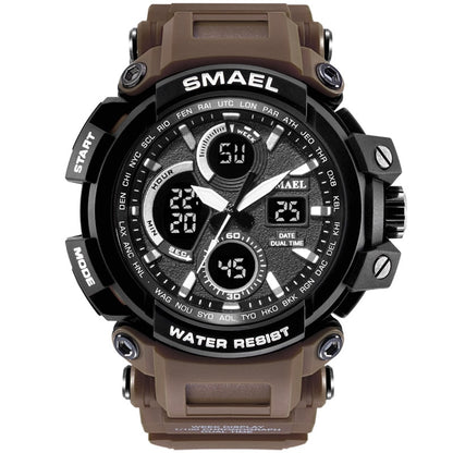 SMAEL 1708B Sport Watches Waterproof Men Watch LED Digital Watch Military Male Clock Relogio Masculino erkek kol saati Men Watch - Free Shipping - aurelia-clothing-8955