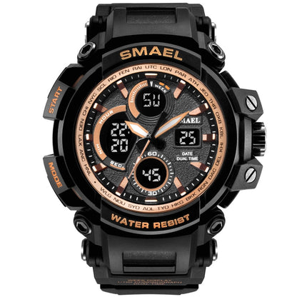 SMAEL 1708B Sport Watches Waterproof Men Watch LED Digital Watch Military Male Clock Relogio Masculino erkek kol saati Men Watch - Free Shipping - aurelia-clothing-8955