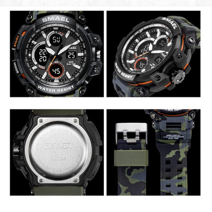 SMAEL 1708B Sport Watches Waterproof Men Watch LED Digital Watch Military Male Clock Relogio Masculino erkek kol saati Men Watch - Free Shipping - aurelia-clothing-8955