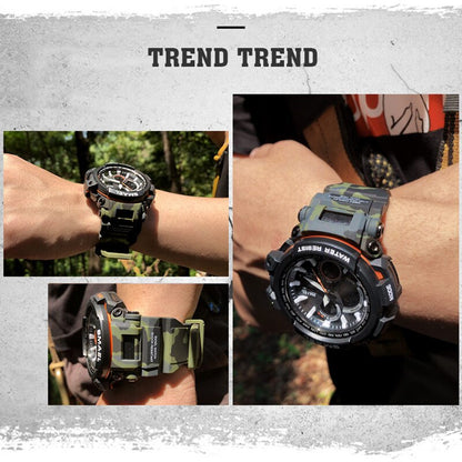 SMAEL 1708B Sport Watches Waterproof Men Watch LED Digital Watch Military Male Clock Relogio Masculino erkek kol saati Men Watch - Free Shipping - aurelia-clothing-8955