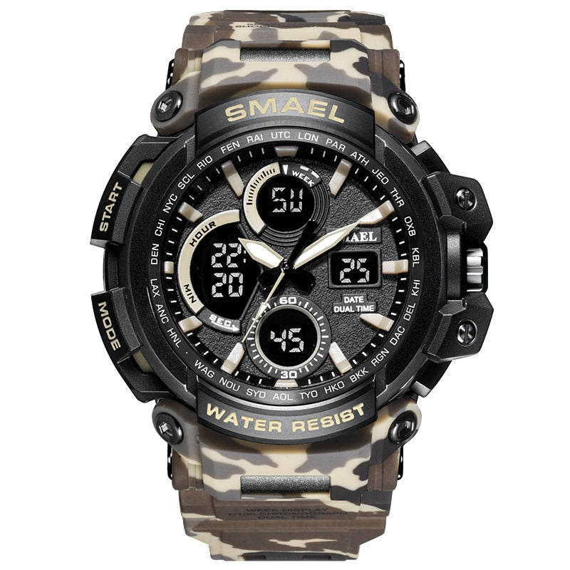 SMAEL 1708B Sport Watches Waterproof Men Watch LED Digital Watch Military Male Clock Relogio Masculino erkek kol saati Men Watch - Free Shipping - aurelia-clothing-8955