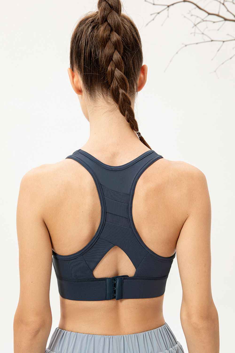 Scoop Neck Long Sports Bra - aurelia-clothing-8955